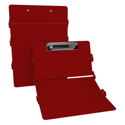 4-Fold ISO Clipboard - Red